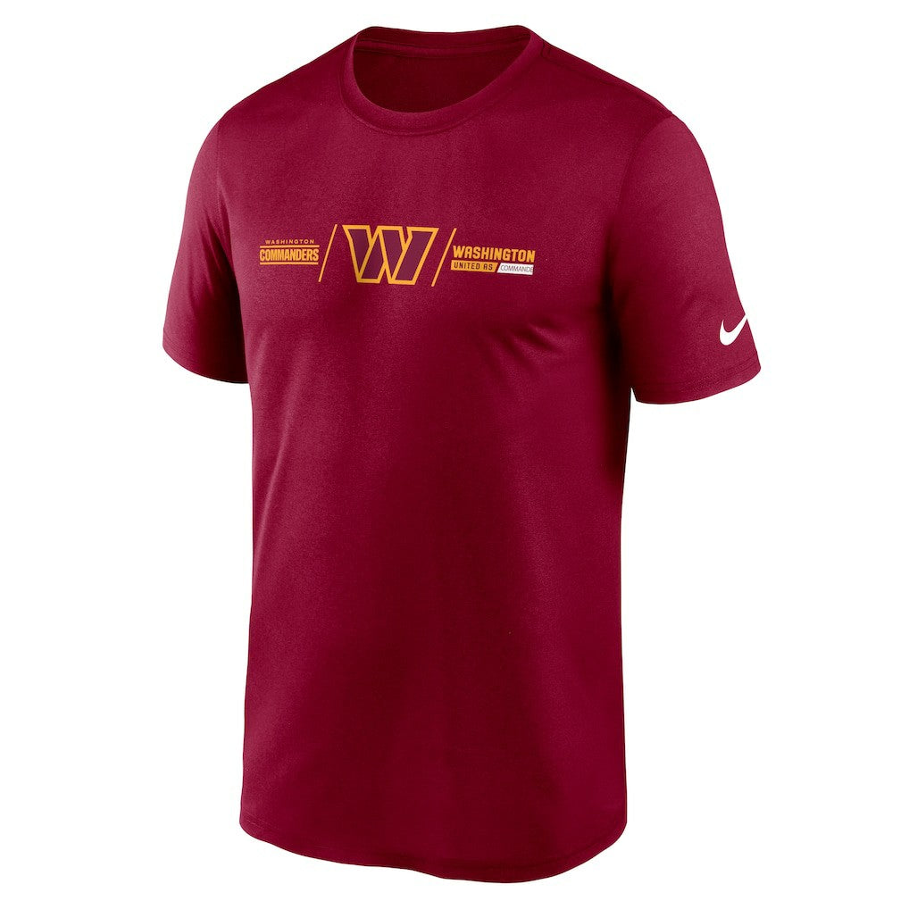 Washington Commanders Horizontal Lockup Legend T-Shirt - Burgundy T-shirts