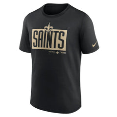 New Orleans Saints Exceed Performance T-Shirt - Black T-shirts