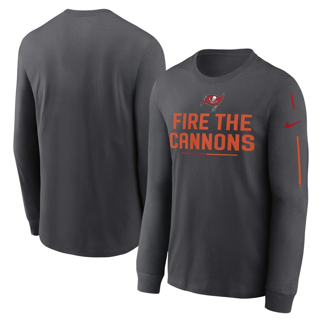 Tampa Bay Buccaneers Team Slogan Long Sleeve T-Shirt - Anthracite T-shirts