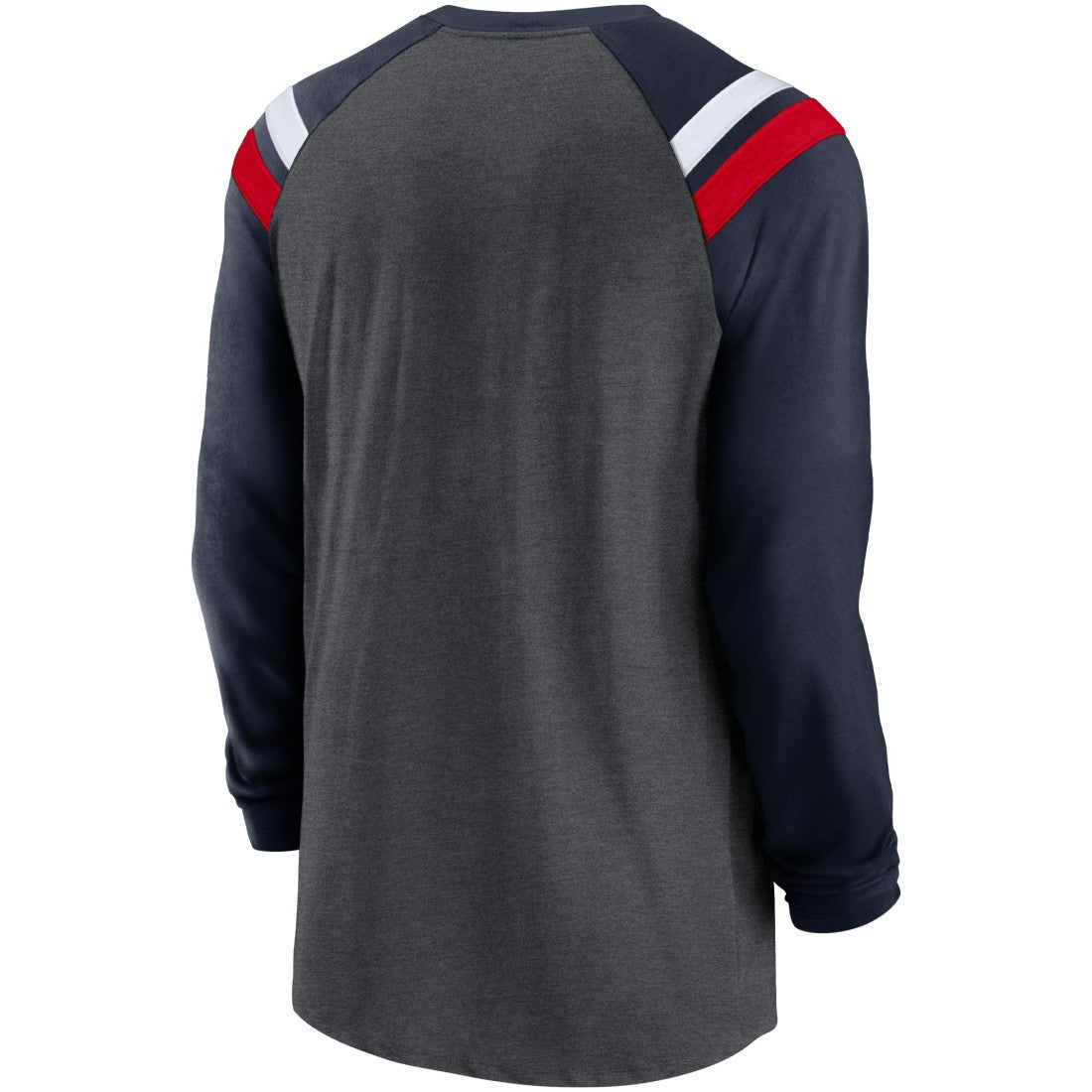 Tennessee Titans Tri-Blend Raglan Athletic Long Sleeve Fashion T-Shirt - Heathered Charcoal/Navy T-shirts