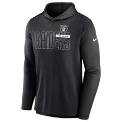 Las Vegas Raiders Lightweight Performance Hooded Long Sleeve T-Shirt - Black T-shirts
