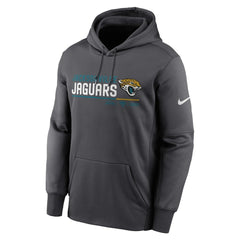 Jacksonville Jaguars Prime Logo Name Split Pullover Hoodie - Anthracite Hoodies