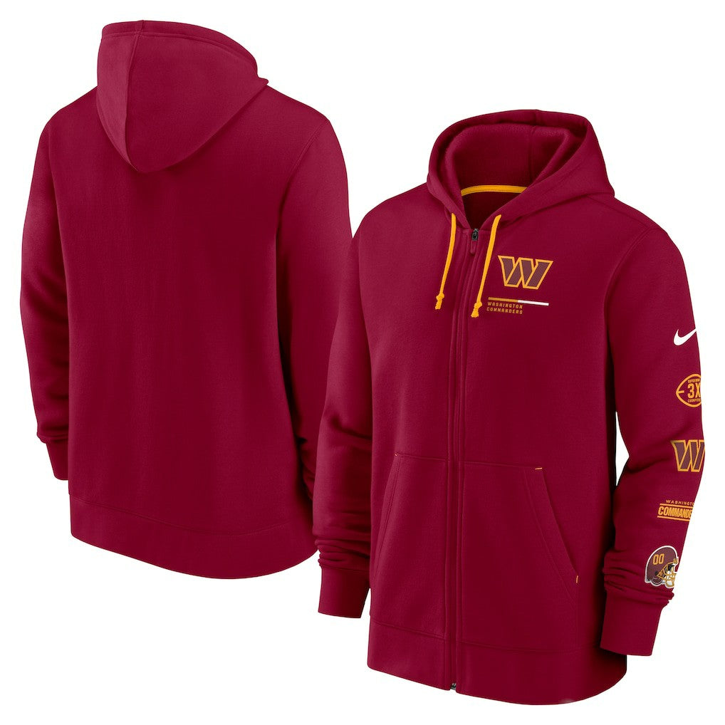 Washington Commanders Surrey Full-Zip Hoodie - Burgundy Hoodies