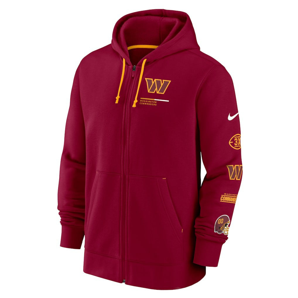 Washington Commanders Surrey Full-Zip Hoodie - Burgundy Hoodies