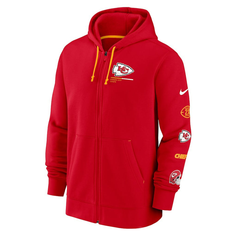 Kansas City Chiefs Surrey Full-Zip Hoodie - Red Hoodies