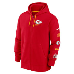 Kansas City Chiefs Surrey Full-Zip Hoodie - Red Hoodies