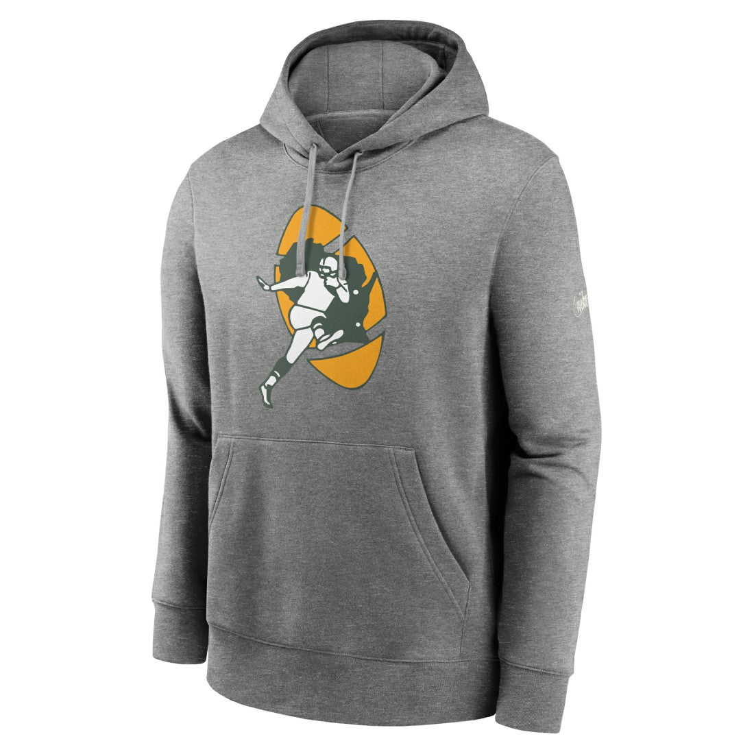 Green Bay Packers Rewind Club Fleece Pullover Hoodie - Heathered Gray Hoodies