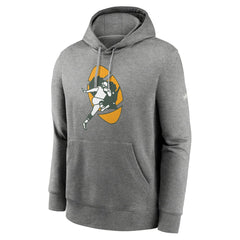 Green Bay Packers Rewind Club Fleece Pullover Hoodie - Heathered Gray Hoodies