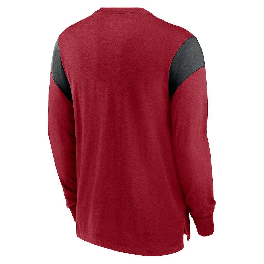 Arizona Cardinals Rewind Playback Helmet Long Sleeve T-Shirt - Cardinal T-shirts