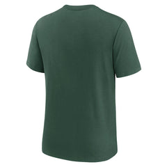 Green Bay Packers Rewind Playback Logo Tri-Blend T-Shirt - Green T-shirts