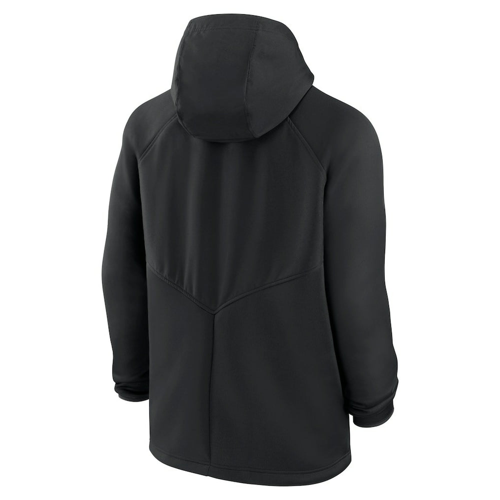 Kansas City Chiefs Spacer Raglan Performance Full-Zip Hoodie - Black Hoodies