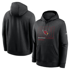 Arizona Cardinals City Code Club Fleece Pullover Hoodie - Black Hoodies