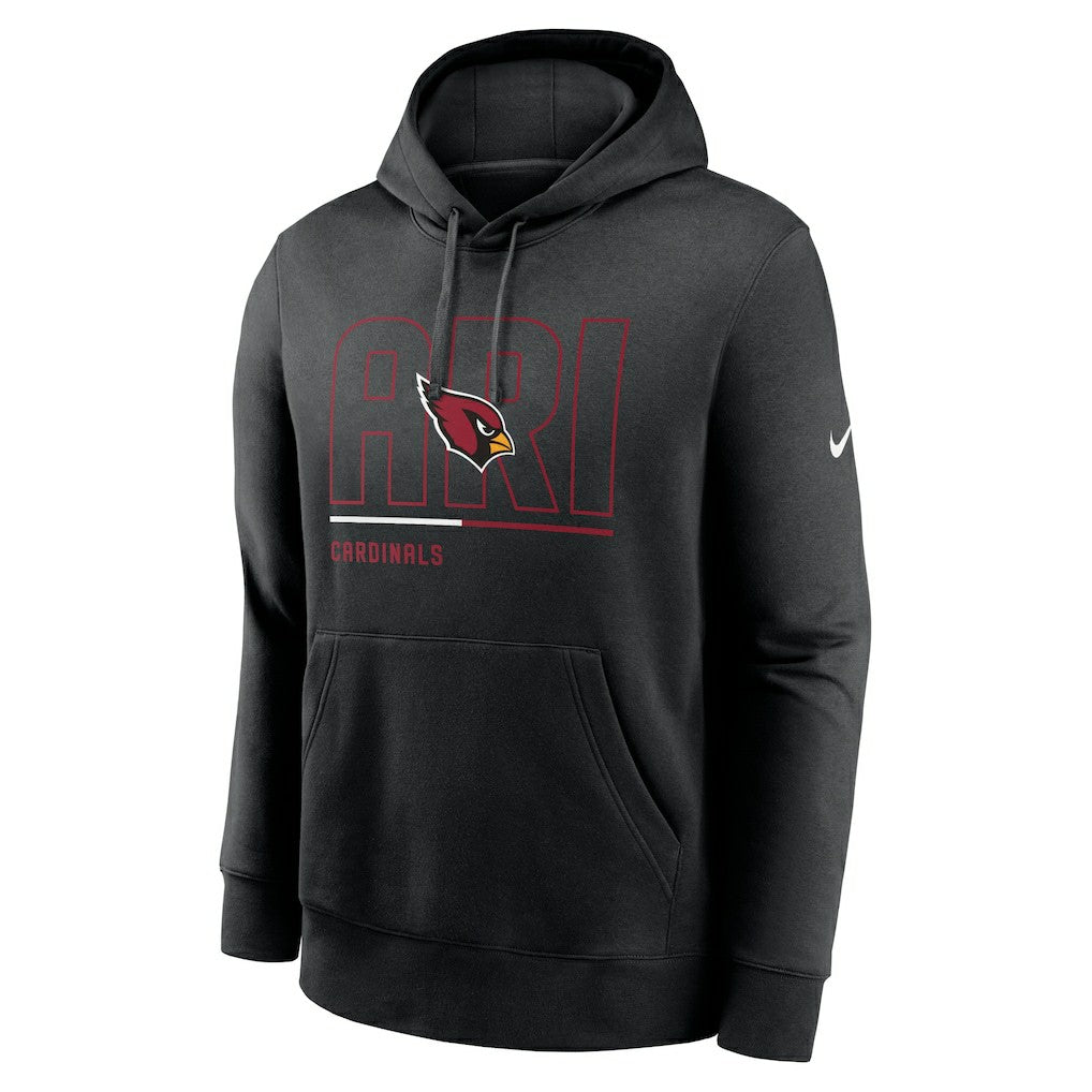 Arizona Cardinals City Code Club Fleece Pullover Hoodie - Black Hoodies