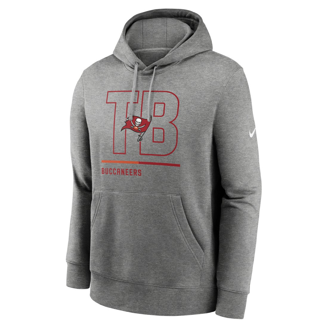 Tampa Bay Buccaneers City Code Club Fleece Pullover Hoodie - Heathered Gray Hoodies