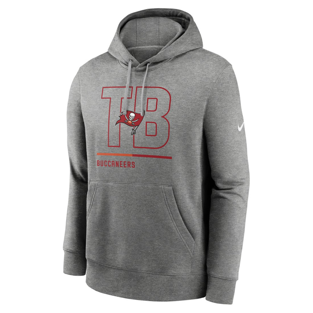 Tampa Bay Buccaneers City Code Club Fleece Pullover Hoodie - Heathered Gray Hoodies