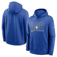 Los Angeles Rams City Code Club Fleece Pullover Hoodie - Royal Hoodies