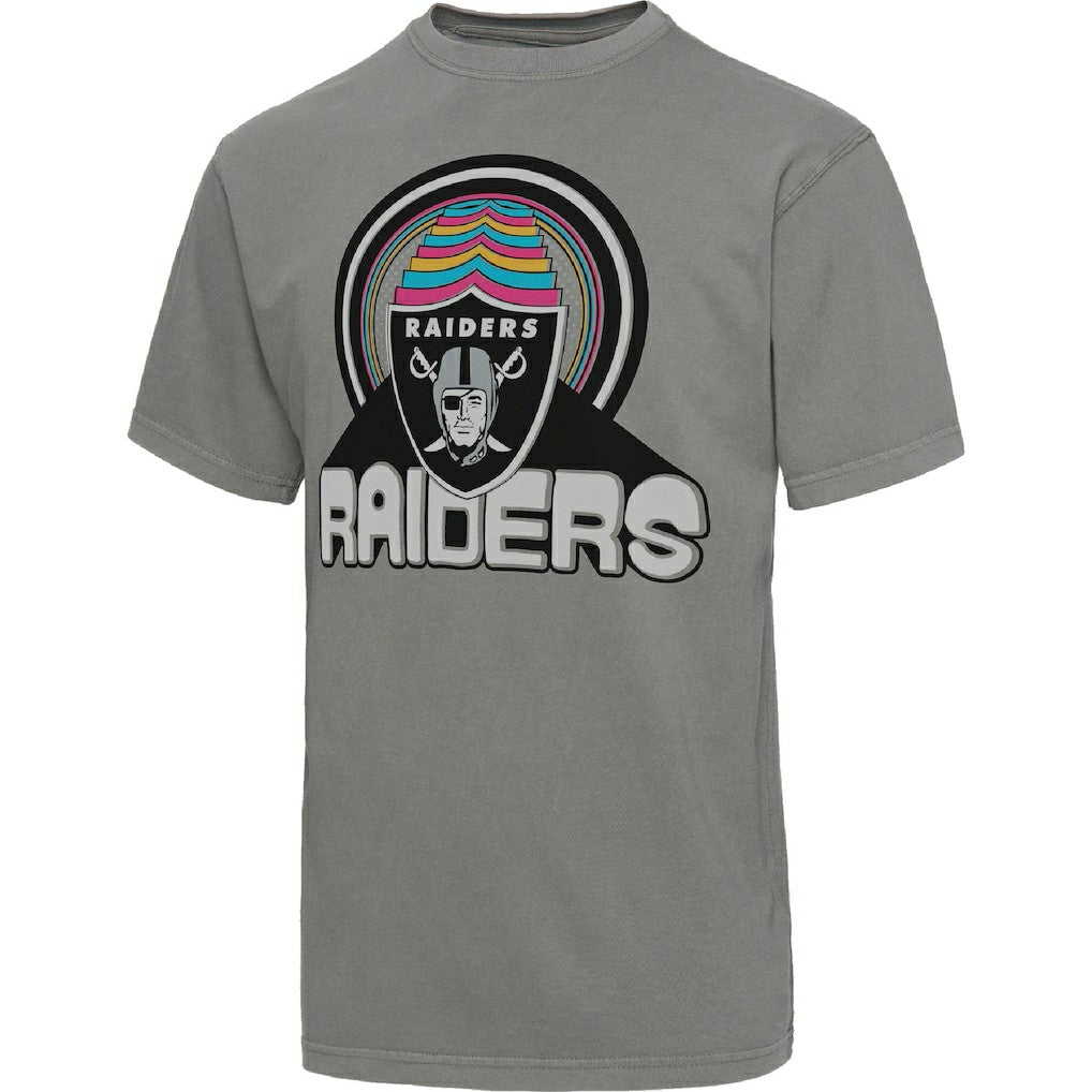 Las Vegas Raiders Junk Food Wonderland Infinity Vibe T-Shirt - Graphite T-shirts