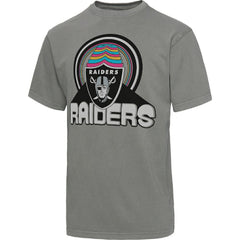 Las Vegas Raiders Junk Food Wonderland Infinity Vibe T-Shirt - Graphite T-shirts
