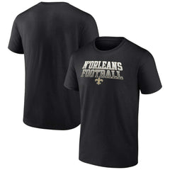 New Orleans Saints Big & Tall N'Orleans Football Statement T-Shirt - Black T-shirts