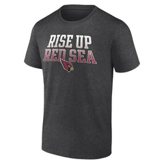 Arizona Cardinals Big & Tall Rise Up Red Sea Statement T-Shirt - Heathered Charcoal T-shirts