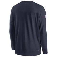Tennessee Titans Sideline Lockup Performance Pullover Sweatshirt - Navy Pullover