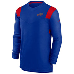 Buffalo Bills Sideline Tonal Logo Performance Player Long Sleeve T-Shirt - Royal T-shirts