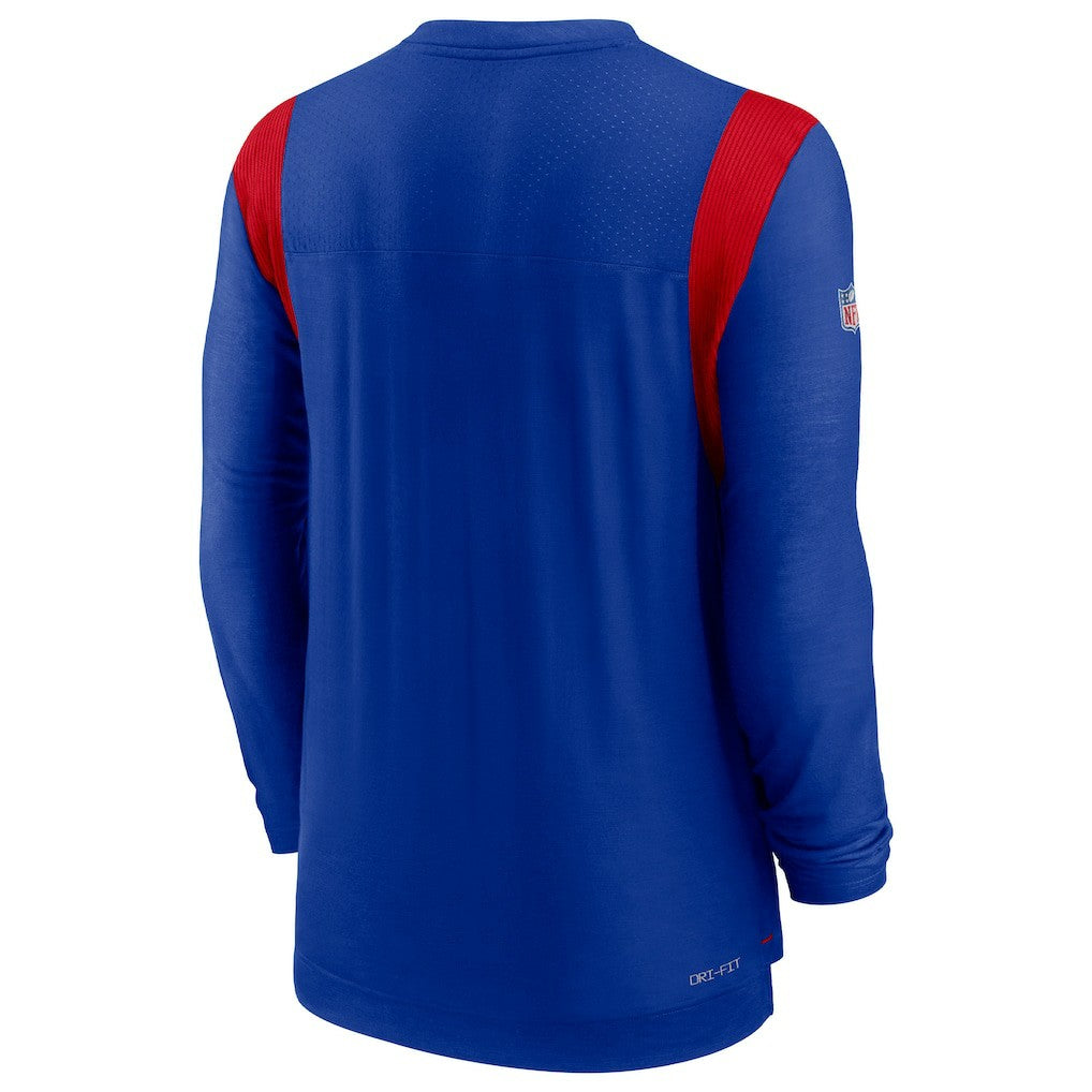 Buffalo Bills Sideline Tonal Logo Performance Player Long Sleeve T-Shirt - Royal T-shirts