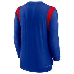 Buffalo Bills Sideline Tonal Logo Performance Player Long Sleeve T-Shirt - Royal T-shirts