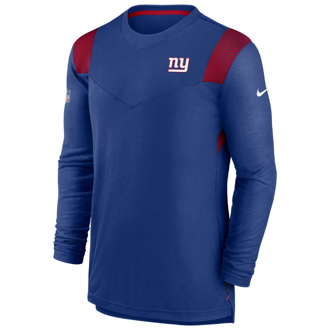New York Giants Sideline Tonal Logo Performance Player Long Sleeve T-Shirt - Royal T-shirts