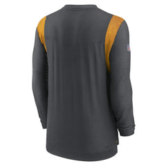 Washington Commanders Sideline Tonal Logo Performance Player Long Sleeve T-Shirt - Charcoal T-shirts