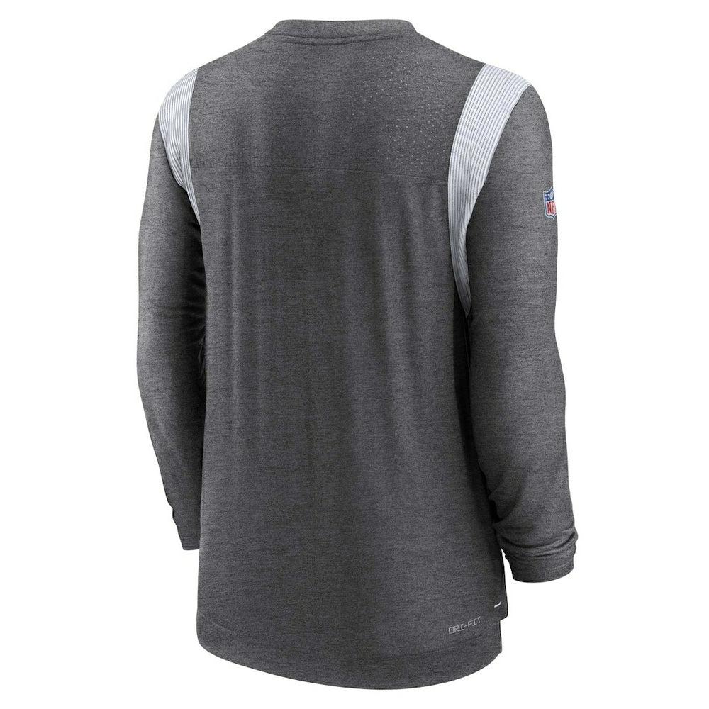 Indianapolis Colts Sideline Tonal Logo Performance Player Long Sleeve T-Shirt - Charcoal T-shirts