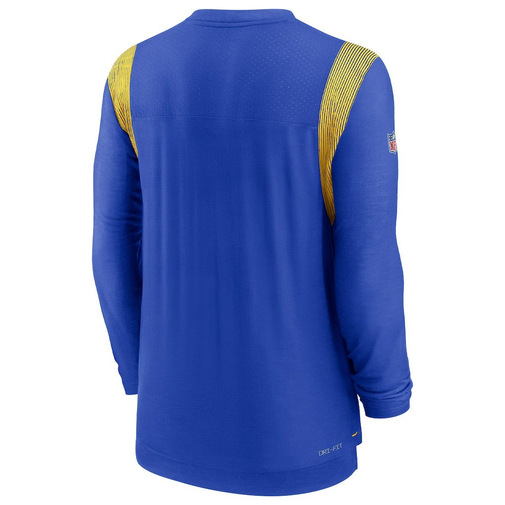 Los Angeles Rams Sideline Tonal Logo Performance Player Long Sleeve T-Shirt - Royal T-shirts