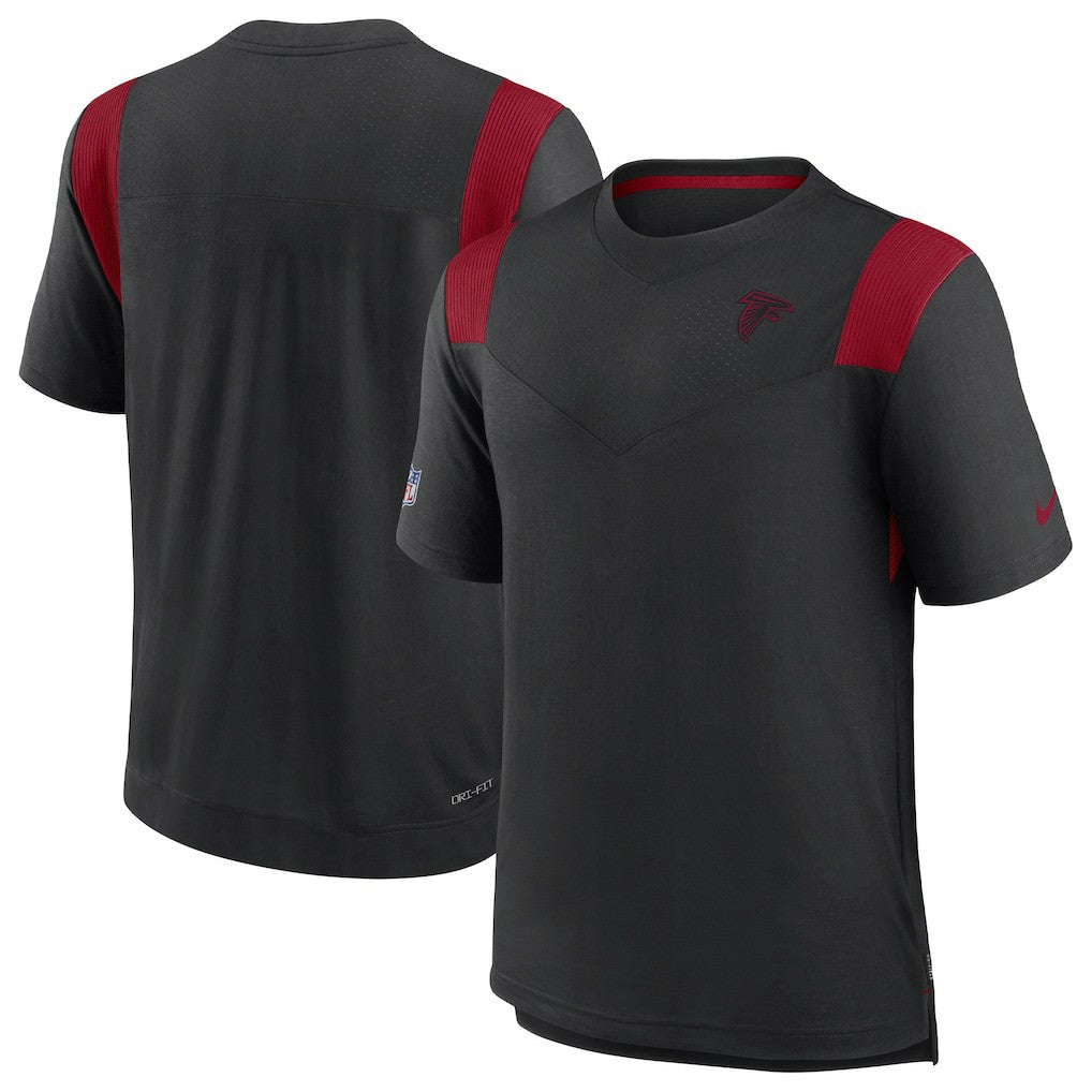 Atlanta Falcons Sideline Tonal Logo Performance Player T-Shirt - Black T-shirts