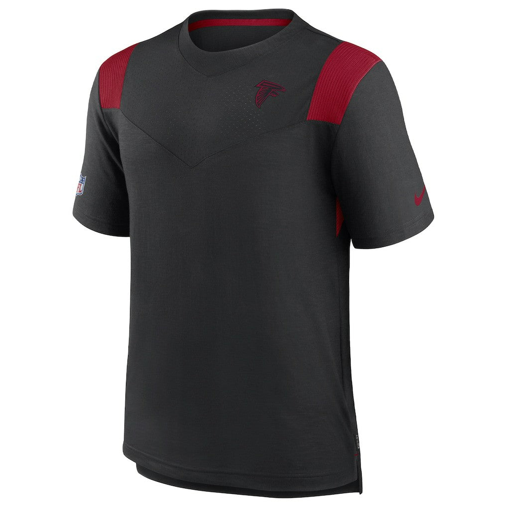 Atlanta Falcons Sideline Tonal Logo Performance Player T-Shirt - Black T-shirts