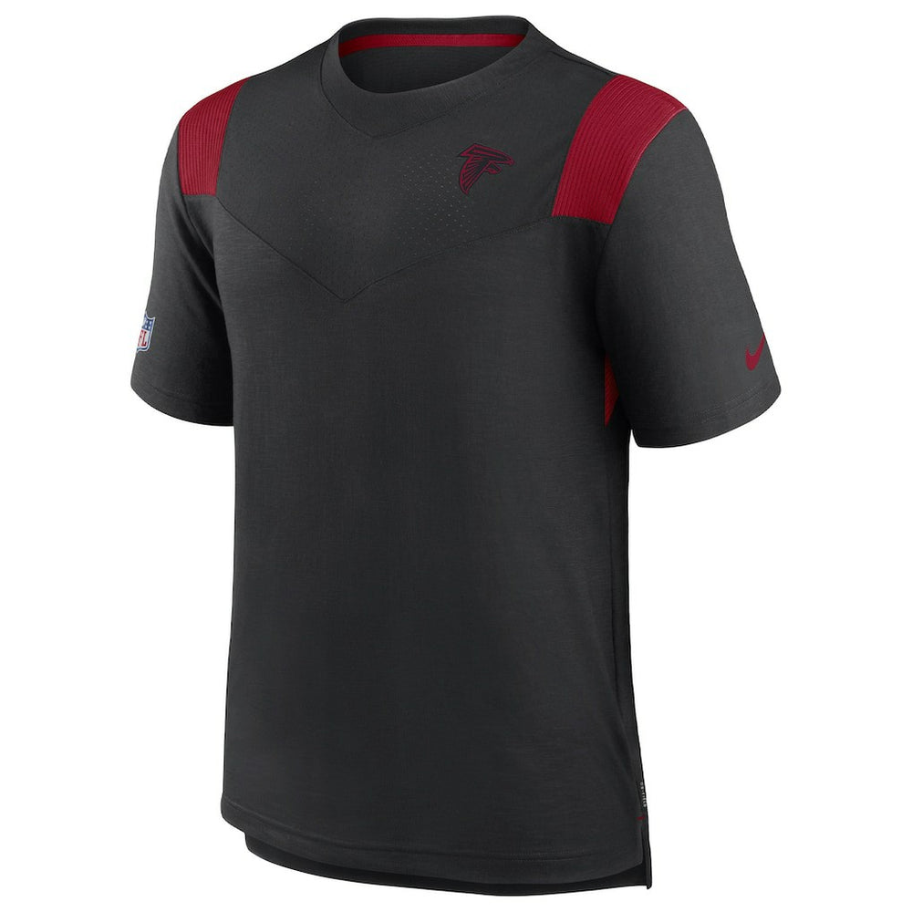 Atlanta Falcons Sideline Tonal Logo Performance Player T-Shirt - Black T-shirts