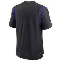 Baltimore Ravens Sideline Tonal Logo Performance Player T-Shirt - Black T-shirts