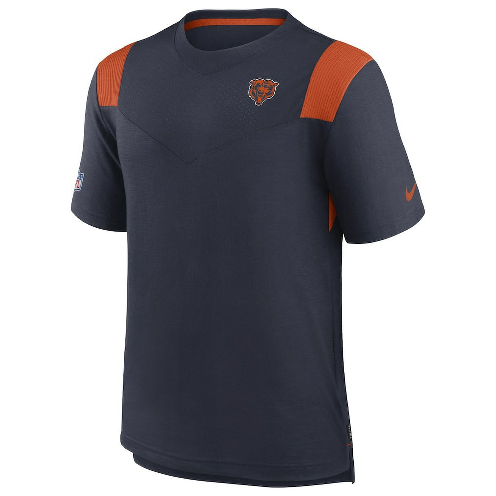 Chicago Bears Sideline Tonal Logo Performance Player T-Shirt - Navy T-shirts