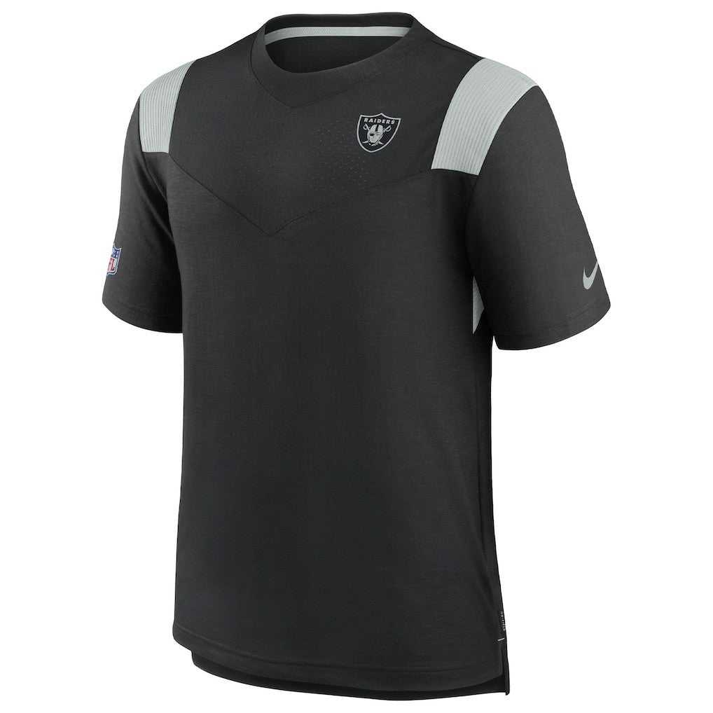 Las Vegas Raiders 2022 Sideline Tonal Logo Performance Player T-Shirt - Black T-shirts