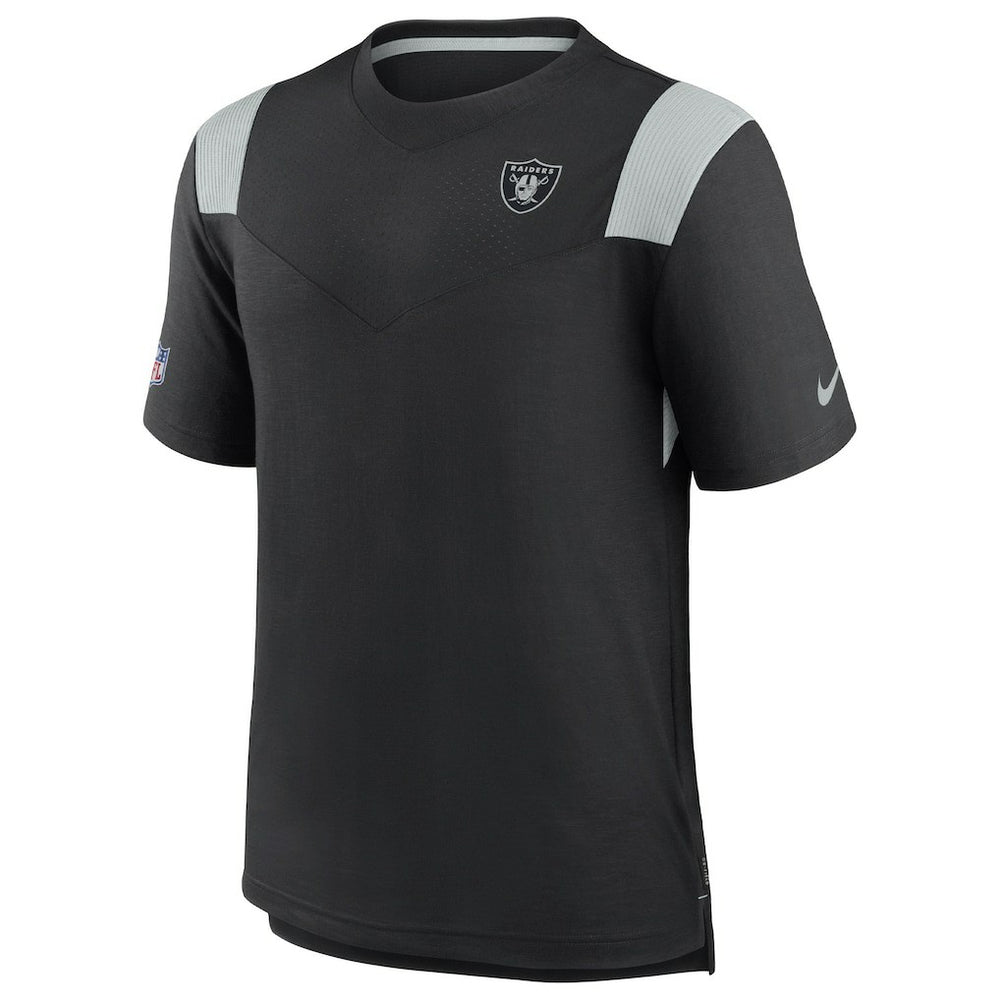 Las Vegas Raiders 2022 Sideline Tonal Logo Performance Player T-Shirt - Black T-shirts