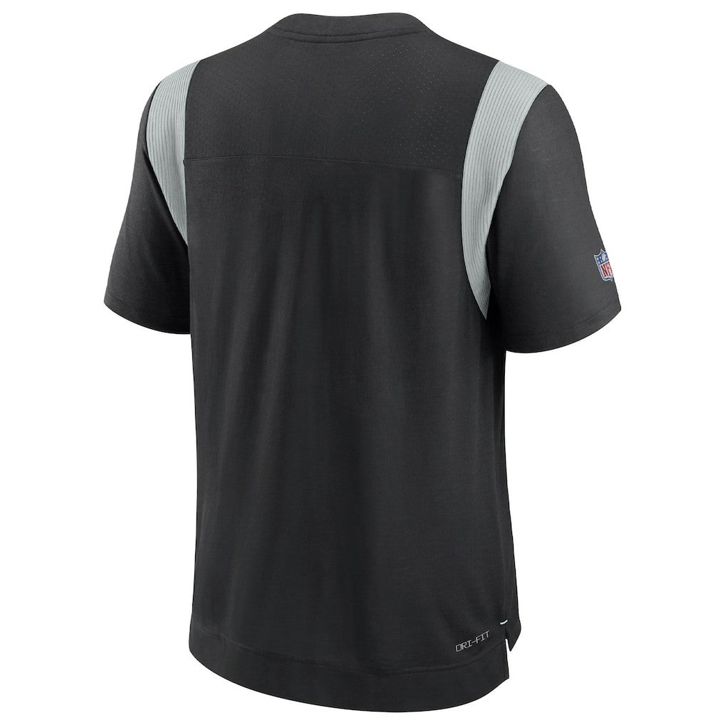 Las Vegas Raiders 2022 Sideline Tonal Logo Performance Player T-Shirt - Black T-shirts