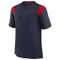 New England Patriots Sideline Tonal Logo Performance Player T-Shirt - Navy T-shirts