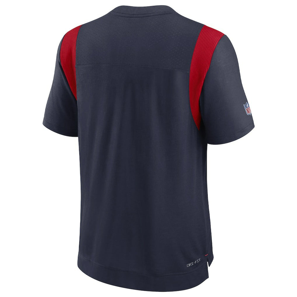 New England Patriots Sideline Tonal Logo Performance Player T-Shirt - Navy T-shirts