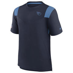 Tennessee Titans Sideline Tonal Logo Performance Player T-Shirt - Navy T-shirts