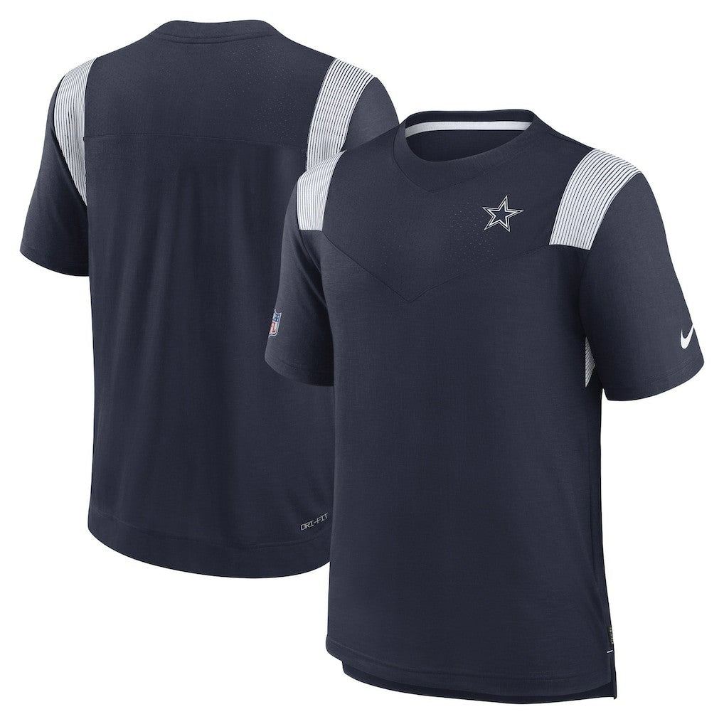 Dallas Cowboys Sideline Tonal Logo Performance Player T-Shirt - Navy T-shirts