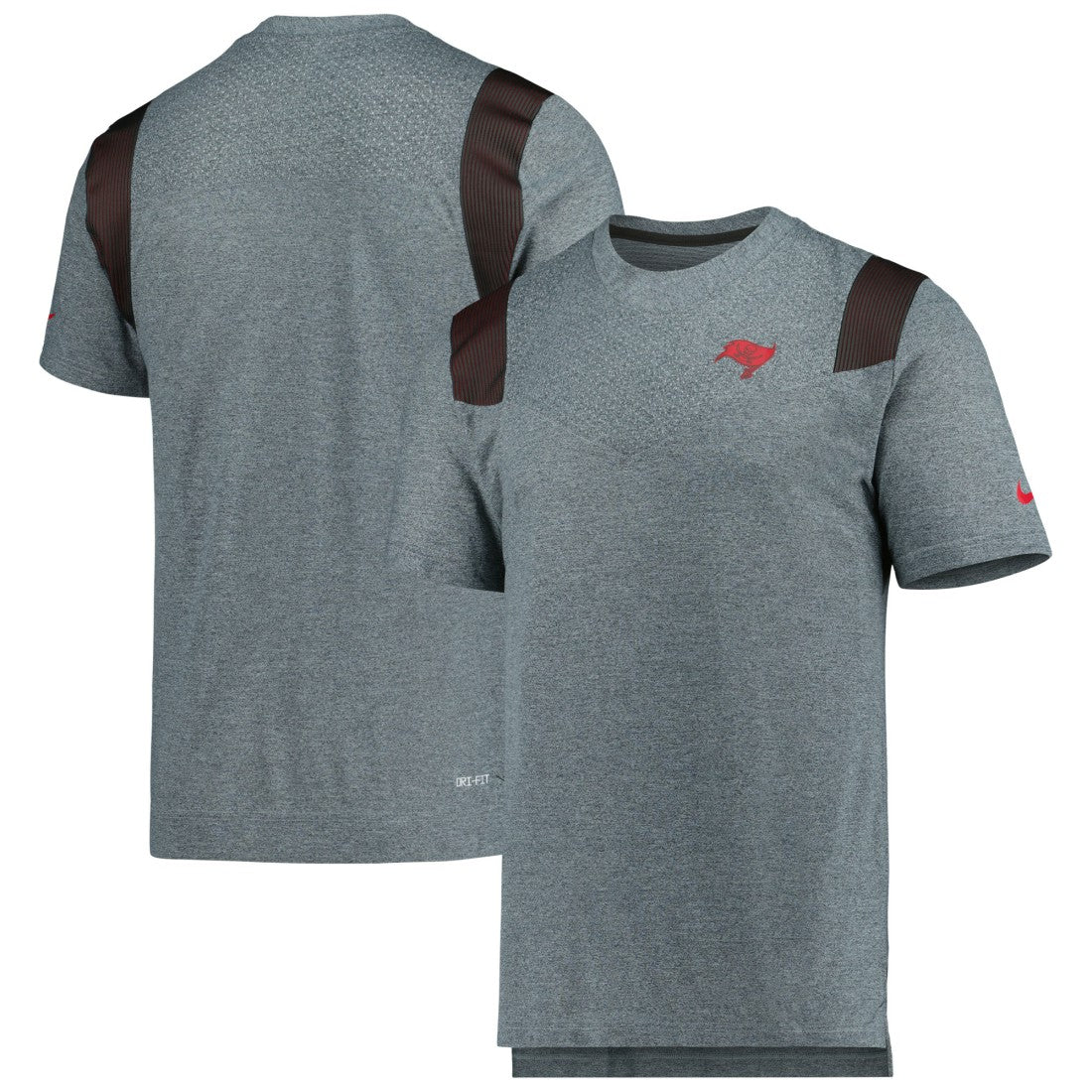 Tampa Bay Buccaneers Sideline Tonal Logo Performance Player T-Shirt - Pewter T-shirts