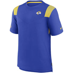 Los Angeles Rams Sideline Tonal Logo Performance Player T-Shirt - Royal T-shirts