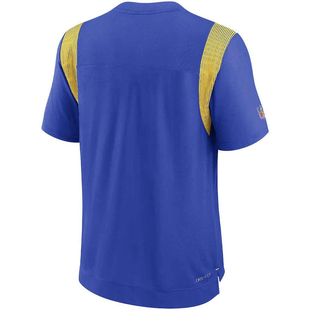 Los Angeles Rams Sideline Tonal Logo Performance Player T-Shirt - Royal T-shirts