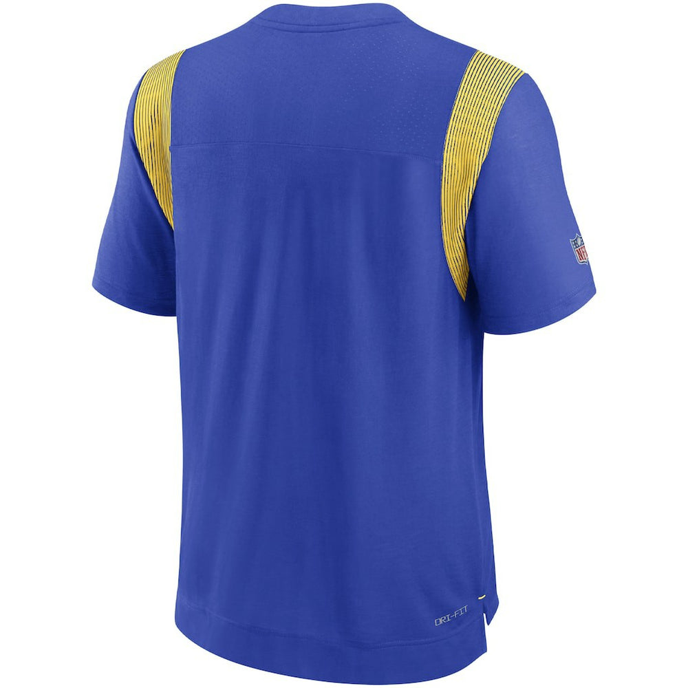 Los Angeles Rams Sideline Tonal Logo Performance Player T-Shirt - Royal T-shirts