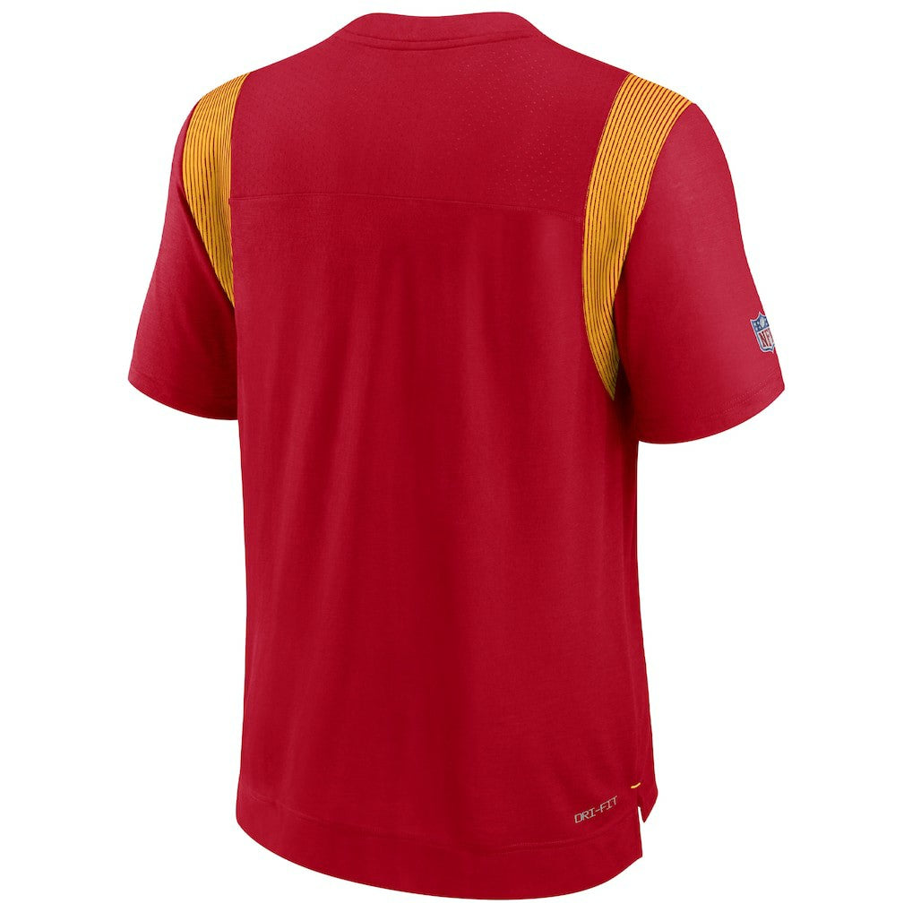 Kansas City Chiefs Sideline Tonal Logo Performance Player T-Shirt - Red T-shirts