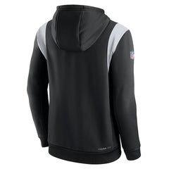 Las Vegas Raiders Sideline Athletic Stack Performance Pullover Hoodie - Black Hoodies